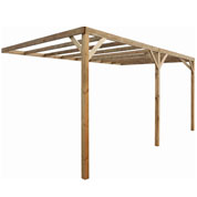 carport en bois a adosser - burger